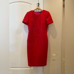Badgley Mischka Red Multi Dress